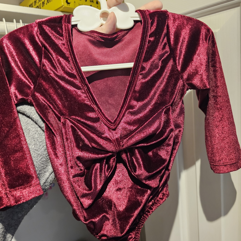 Bailey's Blossoms Velvet Long Sleeve Bodysuit